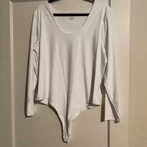 NUUDS White Long Sleeve Bodysuit